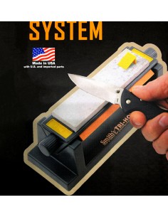 Messer Schärfer Block 3-fach System / Schleifstein