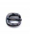 Einfache Schnalle 10mm schwarz glänzend