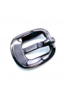 Einfache Schnalle 10mm schwarz glänzend
