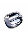 Einfache Schnalle 10mm schwarz glänzend