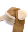 Mütze Kinder Teddy Lammfell / Leder