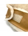 Mütze Kinder Teddy Lammfell / Leder