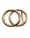 Schnalle 2Ringe 30mm gold
