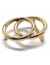 Schnalle 2Ringe 30mm gold