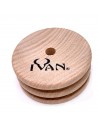 Kantenpolierer aus Holz rund 2 Fach