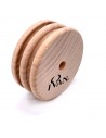 Kantenpolierer aus Holz rund 2 Fach
