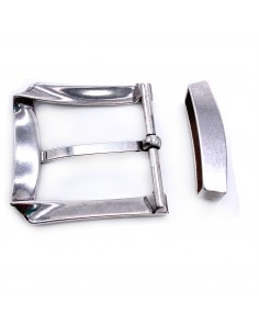 Einfache Schnalle 40mm gedrehtes Band 2-Tlg