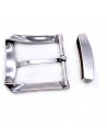 Einfache Schnalle 40mm gedrehtes Band 2-Tlg