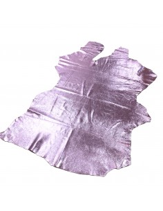 Lederresten Lamm Metallic rosa 2
