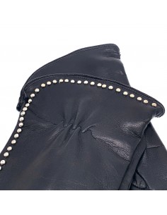 Damenhandschuh Guanti Alex aus Leder mit Nieten