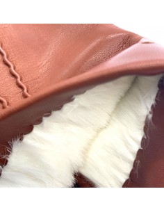 Herrenhandschuh mit Kaninchenfutter Guanti Alex