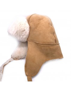 Mütze Lammfell / Leder für... 2