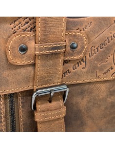 Landleder Vintage Umhängetasche gross