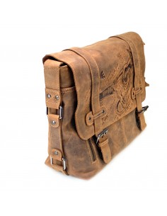 Landleder Vintage Umhängetasche gross