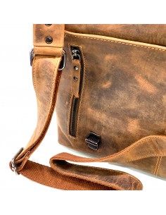 Landleder Vintage Umhängetasche gross
