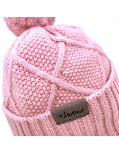 Fellhof Mütze Merino mit Bommel