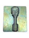 Punzierstempel 3D Totenkopf Schlüssel