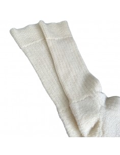Socken Wolle natur Bund mit Elastan