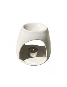 Keramik - Duftlampe weiss matt 2
