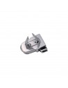 Schnappverschluss silber