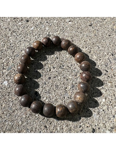 Armband Edelstein Bronzit matt 10mm