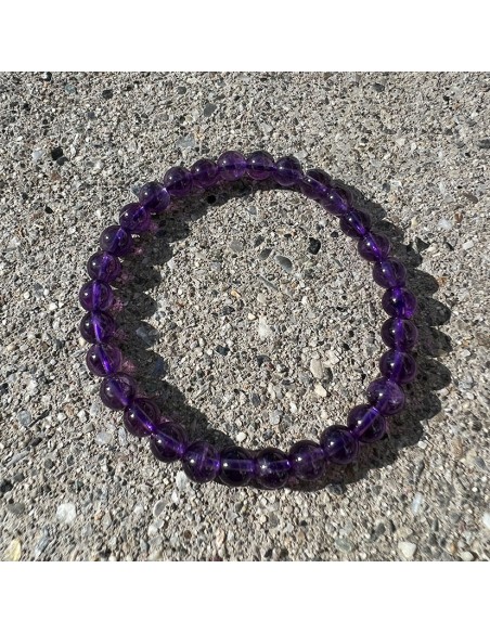 Armband Edelstein Amethyst 6mm