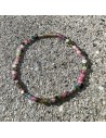 Armband Halbedelstein Turmalin farbig 3mm