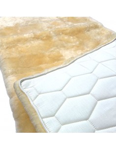 Lammfell Bettauflage Medizinal geschoren Patch 2