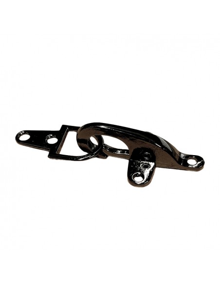 Karabiner Verschluss schwarz Nickel set.