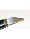 Edelstahl Leder Schneidemesser mit Holzgriff