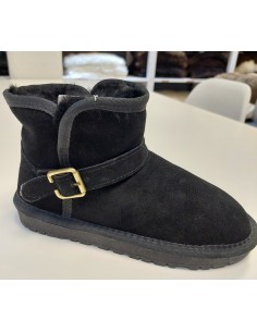 Ryffel Boots Lammfell Schwarz