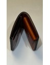 Edles Blankleder Kreditkarten Etui mit Münz- und Notenfach
