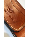 Edles Blankleder Kreditkarten Etui mit Münz- und Notenfach