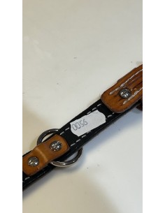 Handumnähtes, einmalig schönes Hundehalsband aus Blankleder von einem Hundefreund mit Liebe gefertigt