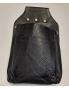 Schwarze Kellnertasche aus echtem Leder