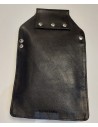 Schwarze Kellnertasche aus echtem Leder