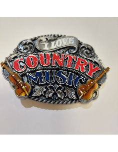 Schnalle mit Country-Motiv