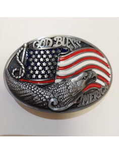 Schnalle mit Amerikaflagge