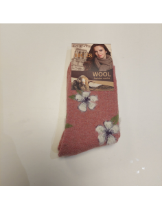Wollsocken Blume