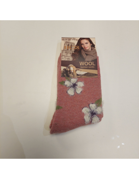 Wollsocken Blume
