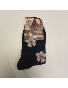 Wollsocken Blume