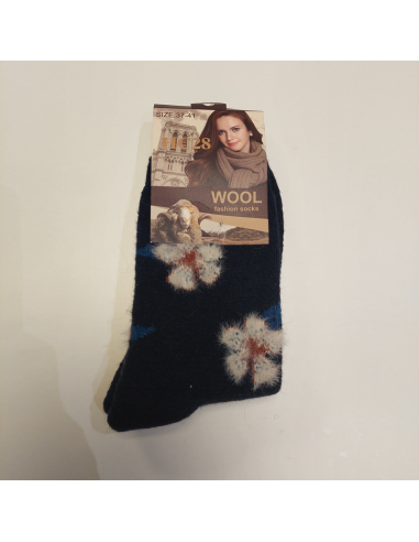 Wollsocken Blume