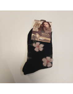 Wollsocken Blume