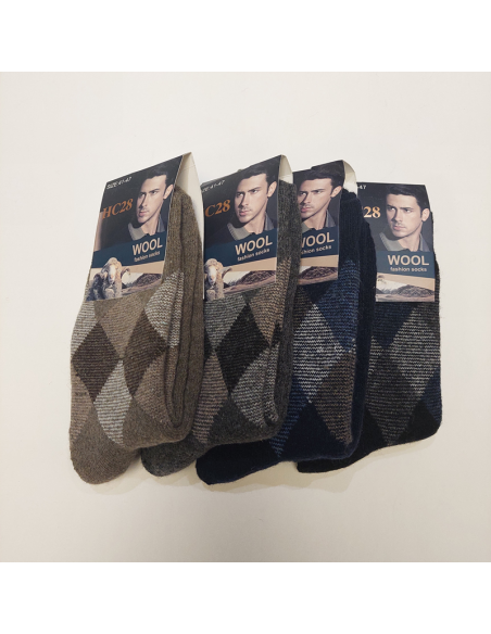 Britische Wollsocken für Herren - warm und bequem