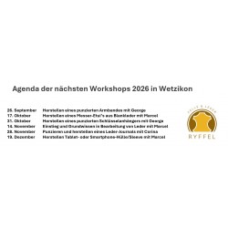 Punziertes Lederjournal herstellen mit Corina