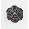 Gürtelschnalle Totenkopf-Blume