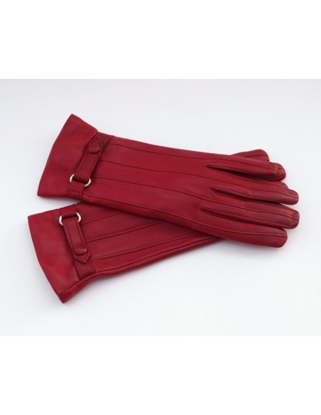 Damenhandschuh Leder mit Biesen Guanti Alex