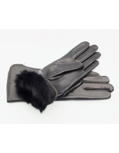 Damenhandschuh mit Kaninchenfutter Guanti Alex