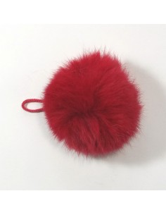 Pompon Kanin mit Schlaufe 2