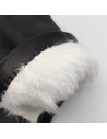 Damenhandschuh mit Kaninchenfutter weiss Guanti Alex